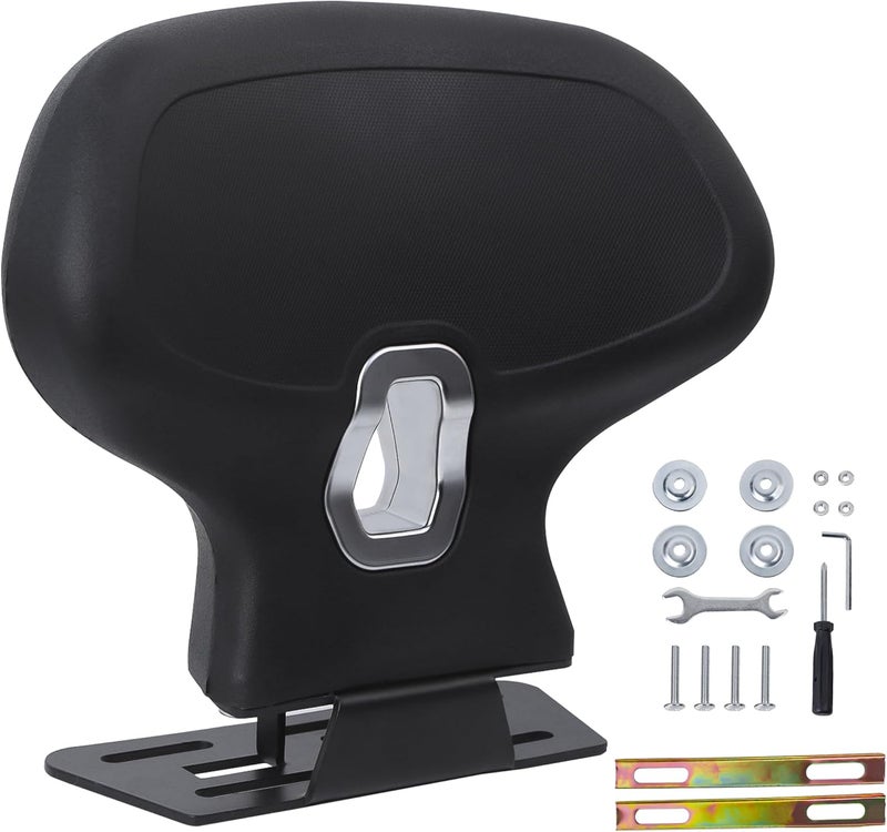 Minho Motorcycle Rear Backrest in Soft PU Foam,Universal Easy-Mount Base,Fits ATV Scooter Cruiser Moped & Bike,C Type - Image 1